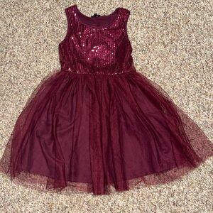 Girls size 8 Lilt Sparkling‎ Burgundy Sequin Dress